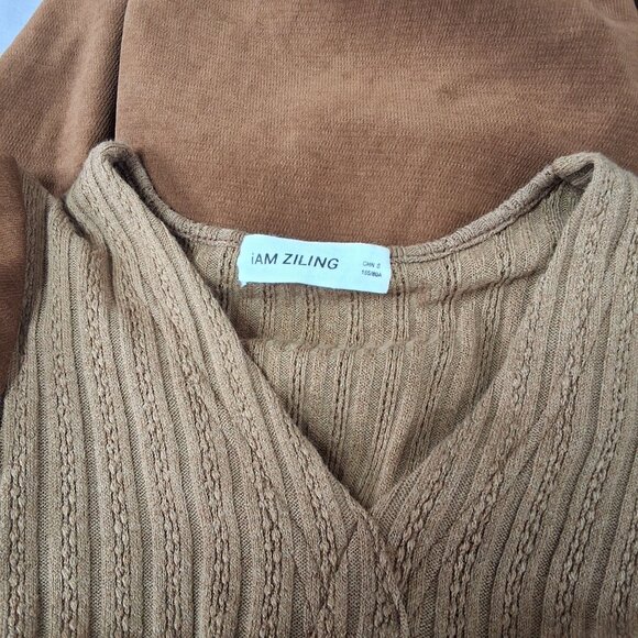 Vintage Inspired Rust Brown Peasant Midi Dress With Romantic Poet Sleeves S Boho - Picture 7 of 9